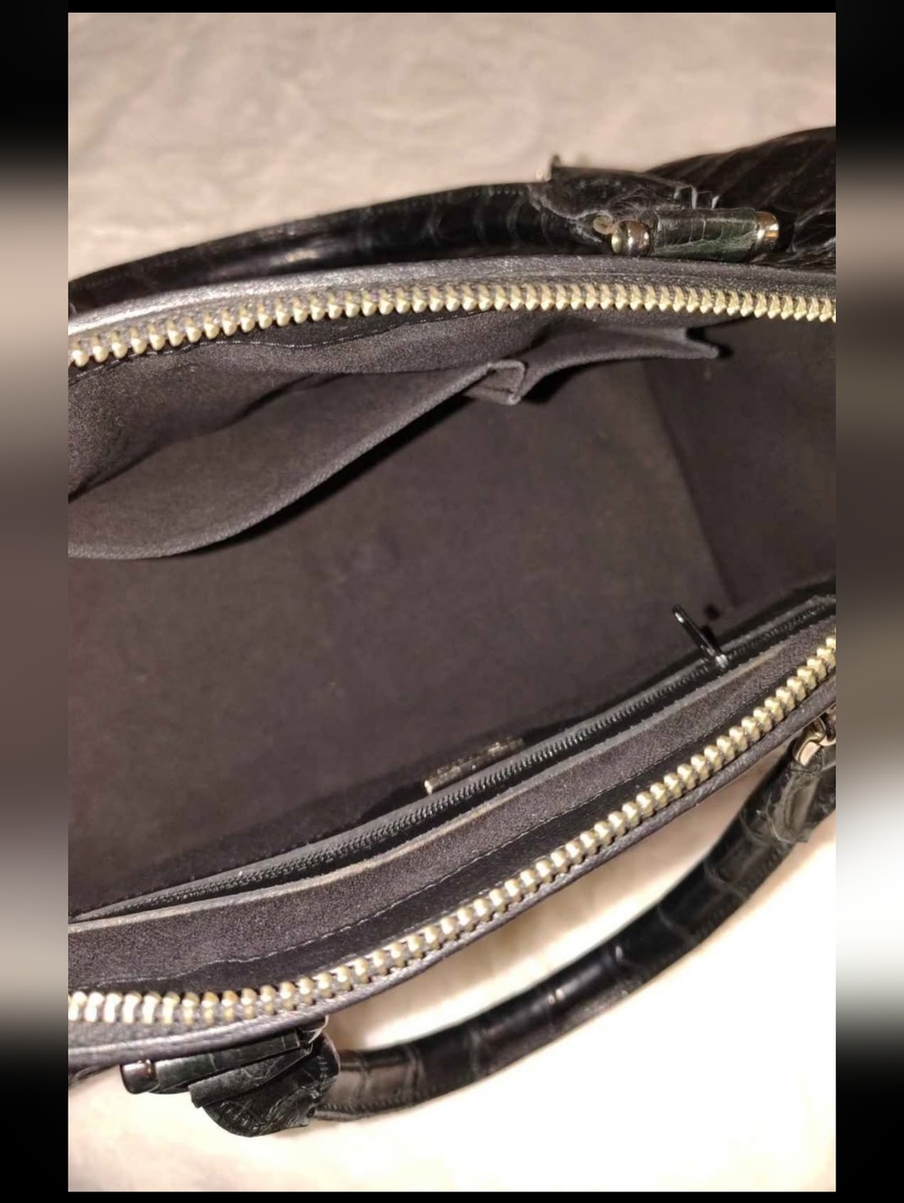 Genuine Crocodile Satchel Bag - Picture 5 of 11